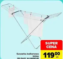 Carrefour Suszarka balkonowa SIENA 180 EASY ALUMINIUM oferta