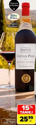Carrefour Wino czerwone wytrawne Château Picon oferta