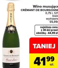 Carrefour Wino musujące Crémant de Bourgogne Reflets de France oferta
