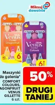 Carrefour Maszynki do golenia Comfort Colours, Dragonfruit Venus Gillette 6 szt oferta