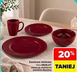 Carrefour Zastawa stołowa linia MERLOT oferta