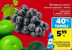 Carrefour Winogrona czarne oferta