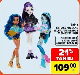 Carrefour Lalka STRASZYRELAKS SELF-CARE SERIA 2 MONSTER HIGH oferta