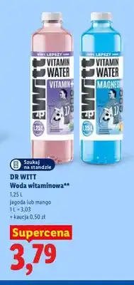 Lidl Woda witaminowa mango Dr Witt oferta