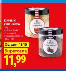 Lidl Deser jesienny Szabelski Śliwka w czekoladzie oferta