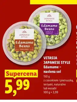 Lidl Edamame nasiona soi naturalne Vitasia Japanese Style oferta