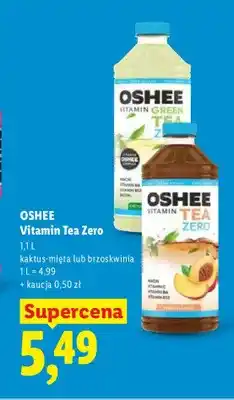 Lidl Napój Oshee Vitamin Tea Zero brzoskwinia oferta
