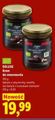Lidl Krem do smarowania daktyle z orzeszkami ziemnymi Deluxe oferta