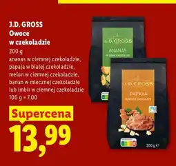 Lidl Owoce w czekoladzie melon w ciemnej czekoladzie J.D. Gross oferta