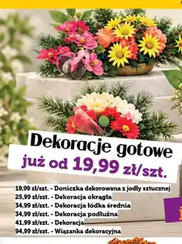 Topaz Doniczka dekorowana z jodły sztucznej oferta