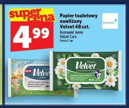 Topaz Papier toaletowy nawilżany Velvet rumianek oferta