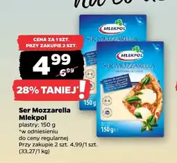 Netto Ser mozzarella w plastrach Mlekpol oferta