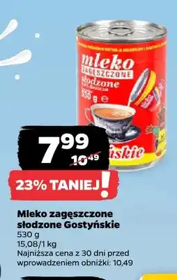 Netto Mleko zagęszczone słodzone Gostyńskie oferta