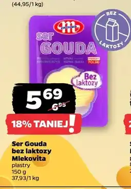 Netto Ser gouda bez laktozy w plastrach Mlekovita oferta