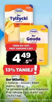 Netto Ser tylżycki w plastrach Miletto oferta