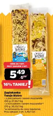 Netto Zapiekanka z pieczarkami i serem mozzarella Twoje Bistro oferta