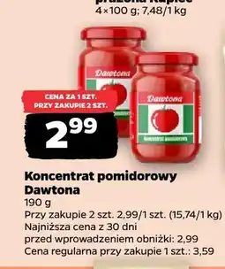 Netto Koncentrat pomidorowy Dawtona oferta