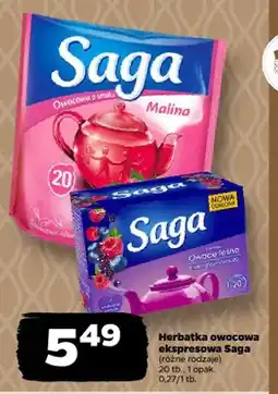Netto Herbatka owocowa ekspresowa Saga oferta