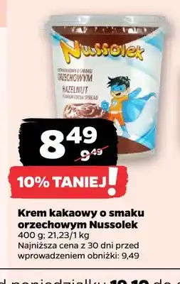 Netto Krem kakaowy o smaku orzechowym Nussolek oferta