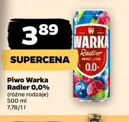Netto Piwo bezalkoholowe Warka Radler oferta