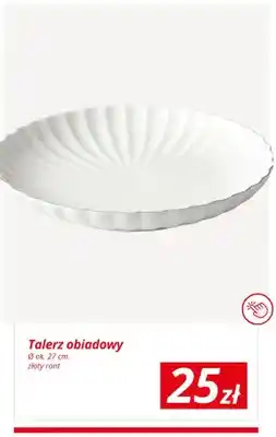 KiK Talerz obiadowy złoty rant oferta