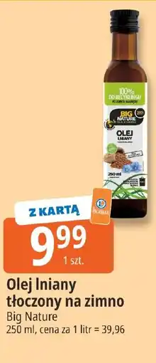 E.Leclerc Olej lniany tłoczony na zimno Big Nature oferta