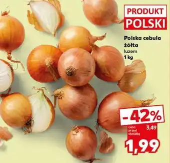 Kaufland Polska cebula żółta luzem 1 kg oferta