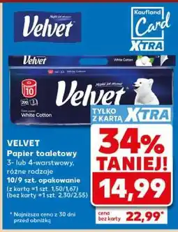 Kaufland Velvet papier toaletowy oferta