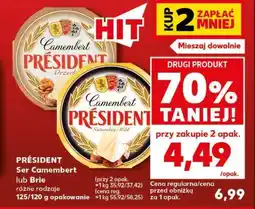 Kaufland PRÉSIDENT Ser Camembert lub Brie oferta