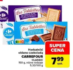Carrefour Herbatniki oblane czekoladą oferta