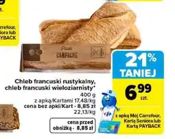 Carrefour Chleb francuski rustykalny, chleb francuski wieloziarnisty oferta