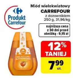 Carrefour Miód wielokwiatowy Carrefour oferta