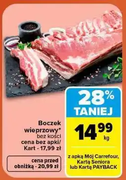Carrefour Boczek wieprzowy oferta
