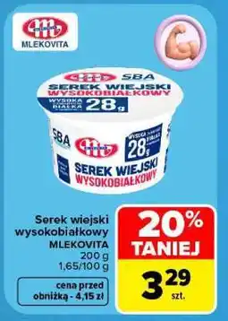 Carrefour Serek wiejski wysokobiałkowy oferta
