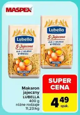Carrefour Makaron jajeczny Lubella oferta