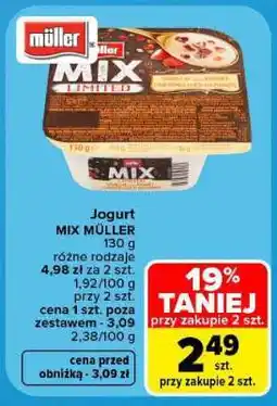 Carrefour Jogurt MIX MÜLLER oferta