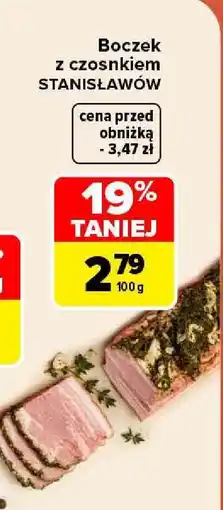 Carrefour Boczek z czosnkiem STANISŁAWÓW oferta