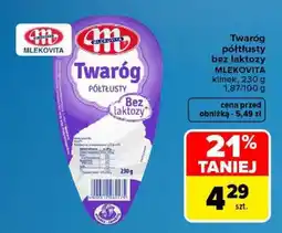 Carrefour Twaróg półtłusty bez laktozy Mlekovita oferta