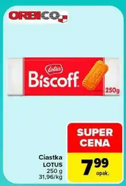 Carrefour Ciastka Lotus oferta