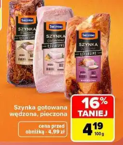 Carrefour Tarczyński Szynka gotowana, wędzona, pieczona oferta