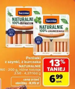 Carrefour Parówki z szynki, z kurczaka NATURALNIE oferta