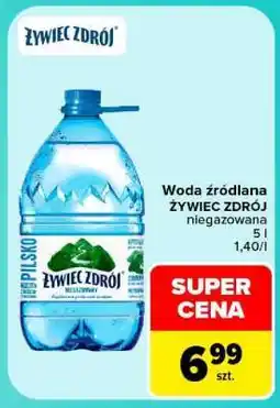 Carrefour Woda źródlana Żywiec Zdrój oferta