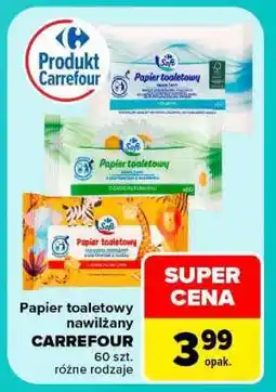 Carrefour Papier toaletowy nawilžany Carrefour oferta