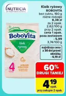 Carrefour BoboVita kleik ryżowy oferta