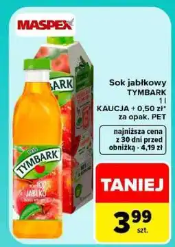 Carrefour Sok jabłkowy Tymbark oferta