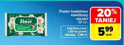 Carrefour Papier toaletowy nawilżany Velvet oferta