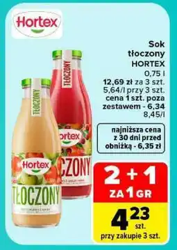 Carrefour Sok tłoczony HORTEX oferta