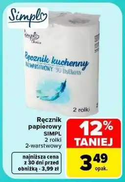Carrefour Ręcznik papierowy SIMPL oferta