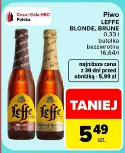 Carrefour Piwo LEFFE BLONDE, BRUNE oferta