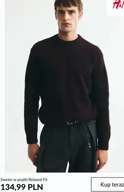 H&M Sweter w prążki Relaxed Fit oferta